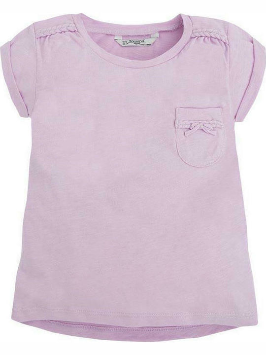 Mayoral Kids Blouse Short Sleeve Lilac