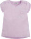 Mayoral Kids Blouse Short Sleeve Lilac