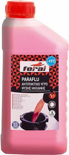 Feral Kühlmittel für den Kühler Auto -15°C/+106°C Rot Farbe 1Es