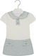 Mayoral Kids Dress Short Sleeve Light Blue