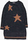 Boboli Kids Dress Long Sleeve Navy Blue