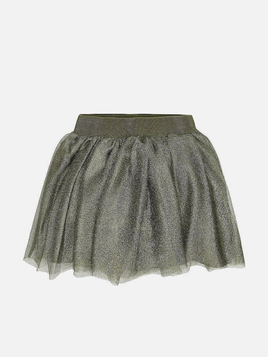 Kinder Rock aus Tüll Khaki