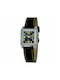 Justina Watch with Black Leather Strap 21970V