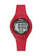 Tekday Digital Uhr Chronograph mit Rot Kautschukarmband 654663