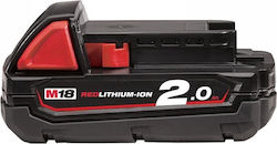 Milwaukee Baterie Unealtă Litiu 18V 4932430062 Milwaukee Baterie Unealtă Litiu 18V 4932430062