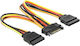 DeLock 15-Pin Sata - 15-Pin Sata Cable 0.15m Multicolour (60143)