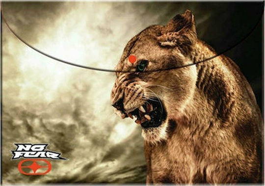 Back Me Up Dosar cu Buton pentru Hârtie A4 Maro No Fear - Desert Lion