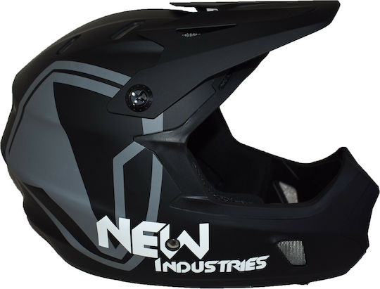 Out-Mold Moon KS05 Full Face Downhill Bicycle Helmet Black