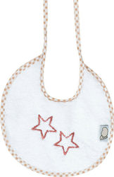 Figlio Bino Bib Fabric with Lace Band Brown