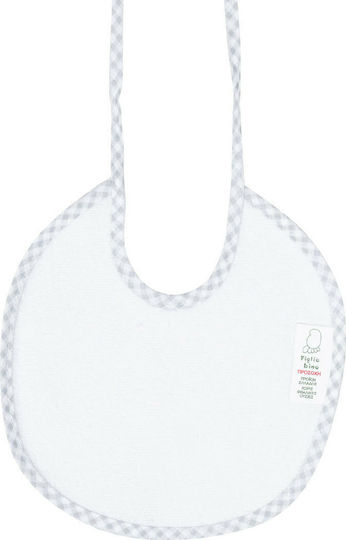 Figlio Bino Bib Fabric with Lace Band Gray