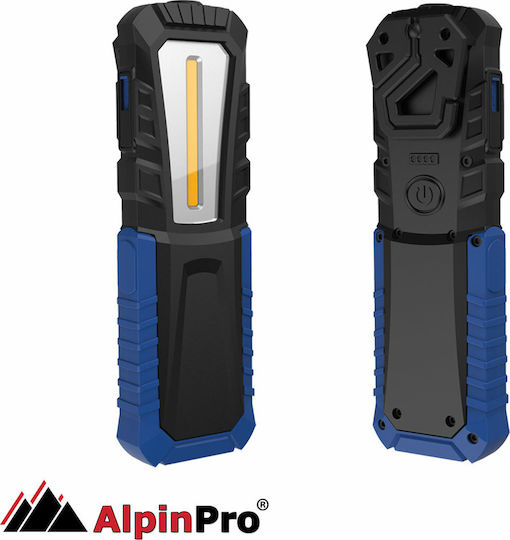 AlpinPro Rechargeable Workshop Light LED IPX4 with Brightness up to 420lm Worker+ Blue