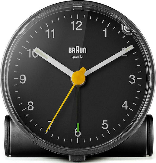 Braun Bc01bw Επιτραπέζιο Ρολόι με Ξυπνητήρι Μαύρο 67005