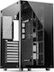 Inter-Tech C-701 Panorama Gaming Midi Tower Computer Case with Window Panel Black