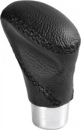Lampa Shift Knob Zoe Leather Stitched 15mm Speed Universal Aluminium Black