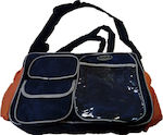 Shoulder/Hand Diaper Bag Blue - Orange