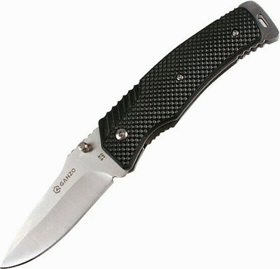 Ganzo Pocket Knife Black with Blade made of Stainless Steel