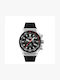 TW Steel Ace Diver Ανδρικό Ρολόι 44mm Χρονογράφος Μπαταρίας με Μαύρο Καουτσούκ Λουράκι