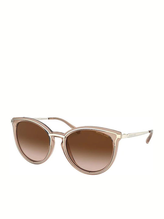 Michael Kors Brisbane Feminini Ochelari de soare cu Auriu Cadru și Maro Degrade Polarized Lentilă