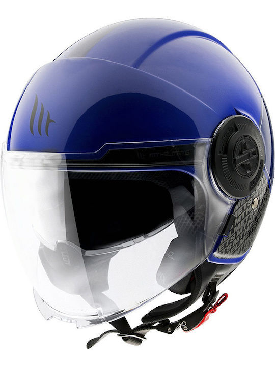 MT Viale SV Break Jet Helmet 1050gr Gloss Blue