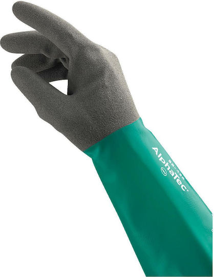 Ansell AlphaTec® 58-535W Arbeitshandschuhe Grün Leder, Latex/Nitril 1Stück