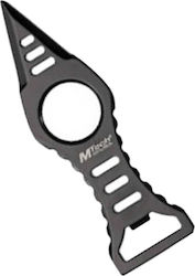 Mtech Neck Knife Survival Black with Blade made of Steel in Sheath