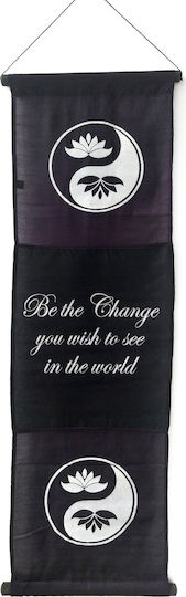 Alphab2b Hanging Handmade Purple Wall Decor Fabric 37x119cm