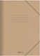 Salko Paper Folder Prespan with Rubber Band and Ears for Paper A4 Brown 2531