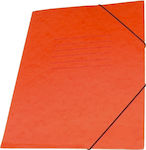 Premium Folder Prespan with Rubber Band and Ears for Paper A4 Orange