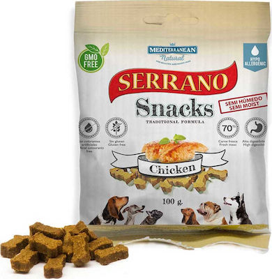 Mediterannean Serrano Biscuit for Puppies Small Breeds Gluten Free with Chicken 100gr