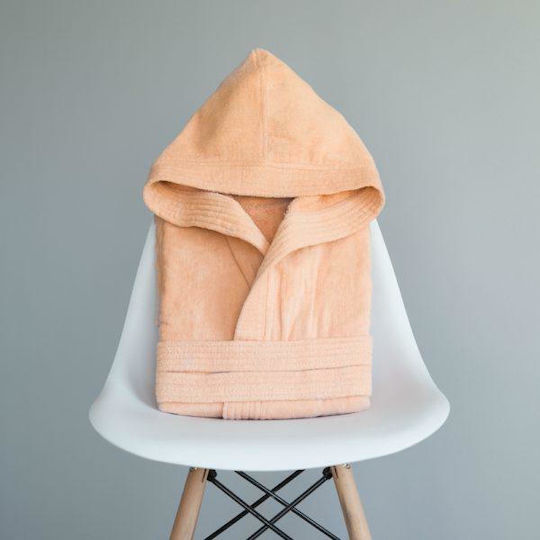 Nima Kids Hooded Bathrobe Wizard Light Salmon