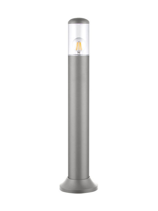 Adeleq Lamp Small Post Outdoor IP54 for Socket E27 Gray