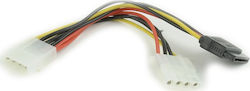 Cablexpert 6-Pin Sata - 4-Pin Molex Cable 13.5m Πολύχρωμο CC-SATA-PSY2