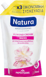 Papoutsanis Natura Almond Refill Săpun crema 750ml