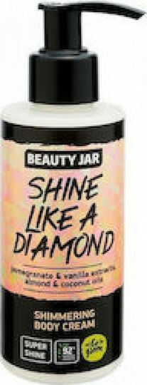 Beauty Jar Shine Like A Diamond Ενυδατική Κρέμα Σώματος με Άρωμα Βανίλια για Ξηρές Επιδερμίδες 150ml