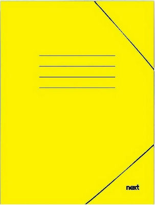 Next Folder with Rubber Band for Paper A4 Yellow