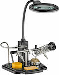 FixPoint 45241 Power Tool Stand mit Lupe & Lampe Lötkolben