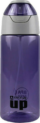 Back Me Up Παιδικό Παγούρι Πλαστικό Μωβ 600ml