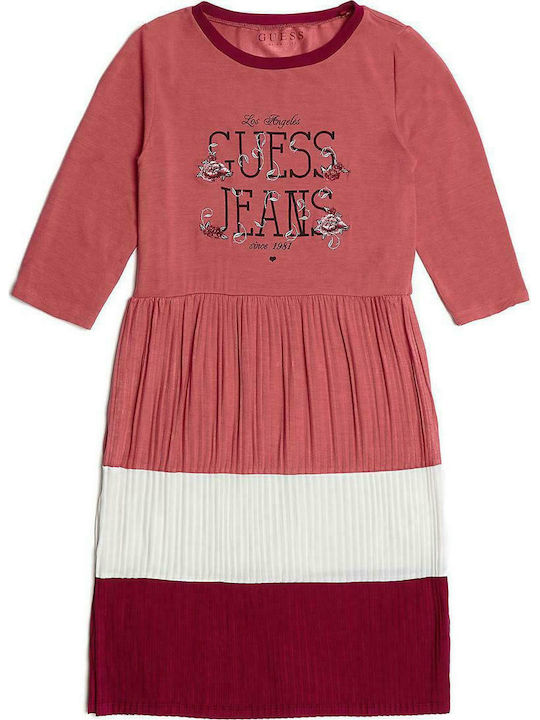 Guess Kids Dress Long Sleeve Multicolour