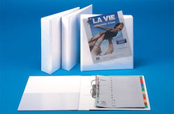 Φ-Plast Arc Ring Binder 4/30 for A4 Paper with 2 Rings White Παρουσίασης 2D 4εκ. Ράχη