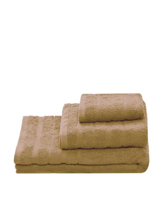 Marwa Πετσέτα Χεριών 30x50εκ. Μπεζ Βάρους 550gr/m²