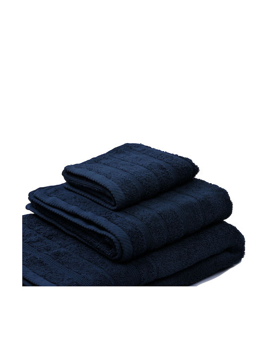 Marwa Πετσέτα Χεριών 30x50εκ. Navy Blue Βάρους ...