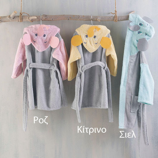 Rythmos Kids Hooded Bathrobe Toto Sky Blue