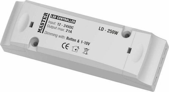 Master Dimmer Controller 250 Watt με Δυνατότητα Χειρισμού από Button 1-10V LD-250W