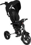 Kikka Boo Melange Kids Tricycle Foldable, Convertible, With Push Handle & Sunshade for 12+ Months Black