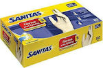 Sanitas Γάντια Λάτεξ Χωρίς Πούδρα Latex Examination Gloves Powder Free White 80pcs