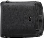 Verde 09-0144 Herren Brieftasche Klassiker Schwarz 09-0144