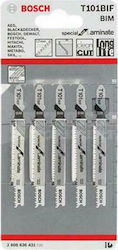 Bosch T101B Λάμες Special for Laminate για Ξύλο 83mm 5τμχ