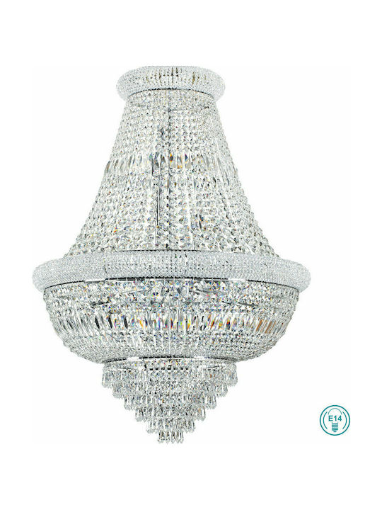 Ideal Lux Dubai Πολυέλαιος Ø80cm με Κρύσταλλα Ideal Lux Dubai Πολυέλαιος Ø80cm με Κρύσταλλα