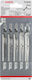 Bosch T234X Λάμες για Ξύλο 91mm 5τμχ