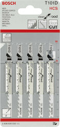 Bosch T101D Jig Saw Blade for Wood 100mm Clean for Wood 5pcs 2608630032